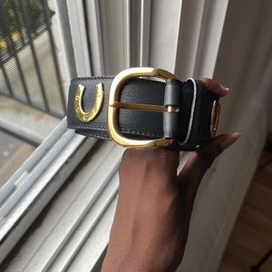 GUCCI Leather Gold Hardware Belt